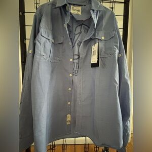 Akademiks blue plaid shirt XL